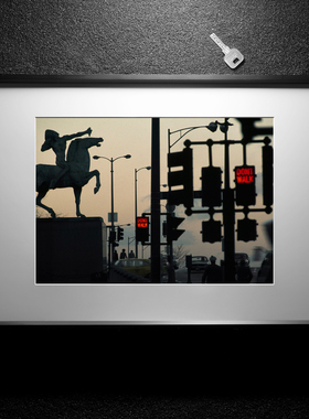 摄影装饰画 玛格南René Burri的名作 客厅卧室挂画 高级感艺术