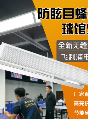 LED防眩目羽毛球馆专用灯乒乓球室篮球场网球馆体育照明灯无影灯