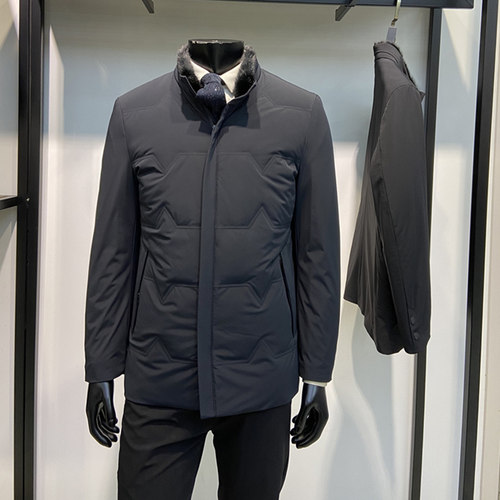 领佐诺依商务休闲立领男士羽绒服