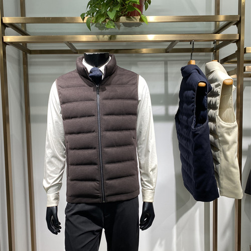 25年冬季新品男士立领羽绒马甲