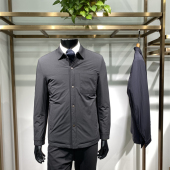 棉服上衣商务休闲棉袄外套领佐诺依 男士 桑蚕丝填充25年冬季 新品