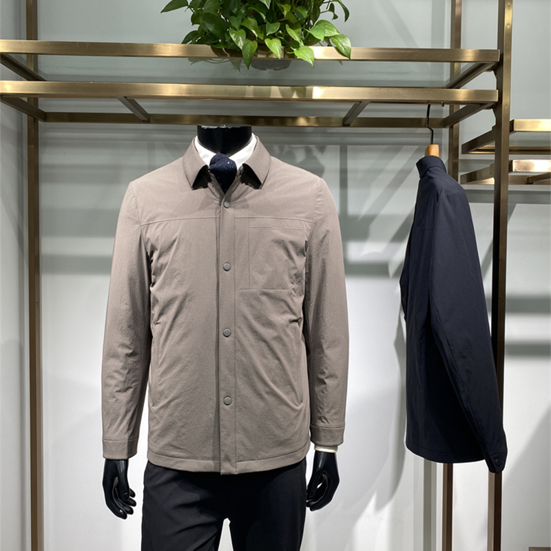 25年冬季新品男士翻领羽绒服外套