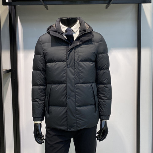 领佐诺依商务休闲短款羽绒服