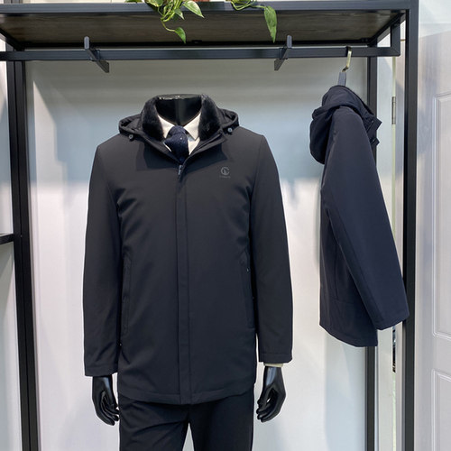 领佐诺依品牌男士皮草商务休闲