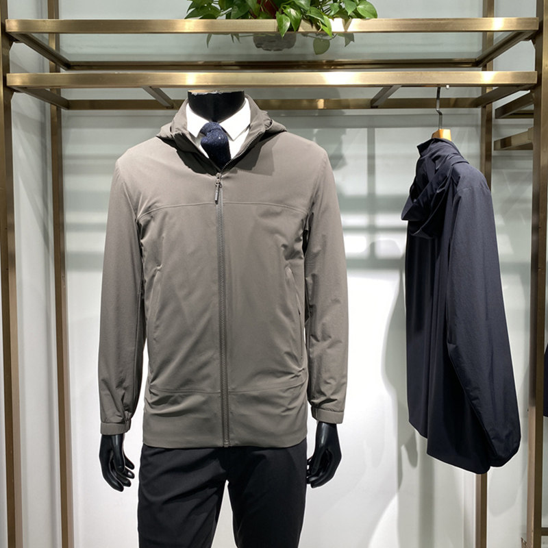 弹力25年秋季新品男士夹克上衣商务休闲可脱卸帽简约外套领佐诺依,男装,夹克,淘宝优惠券,粉丝福利购,淘宝优惠卷