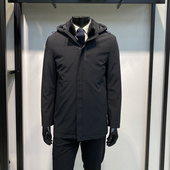 回馈款 羽绒服外套商务休闲保暖上衣领佐诺依 鹅绒帽子可脱卸男士