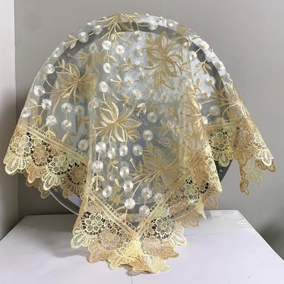 蕾丝材质绣花工艺不褪色不缩水