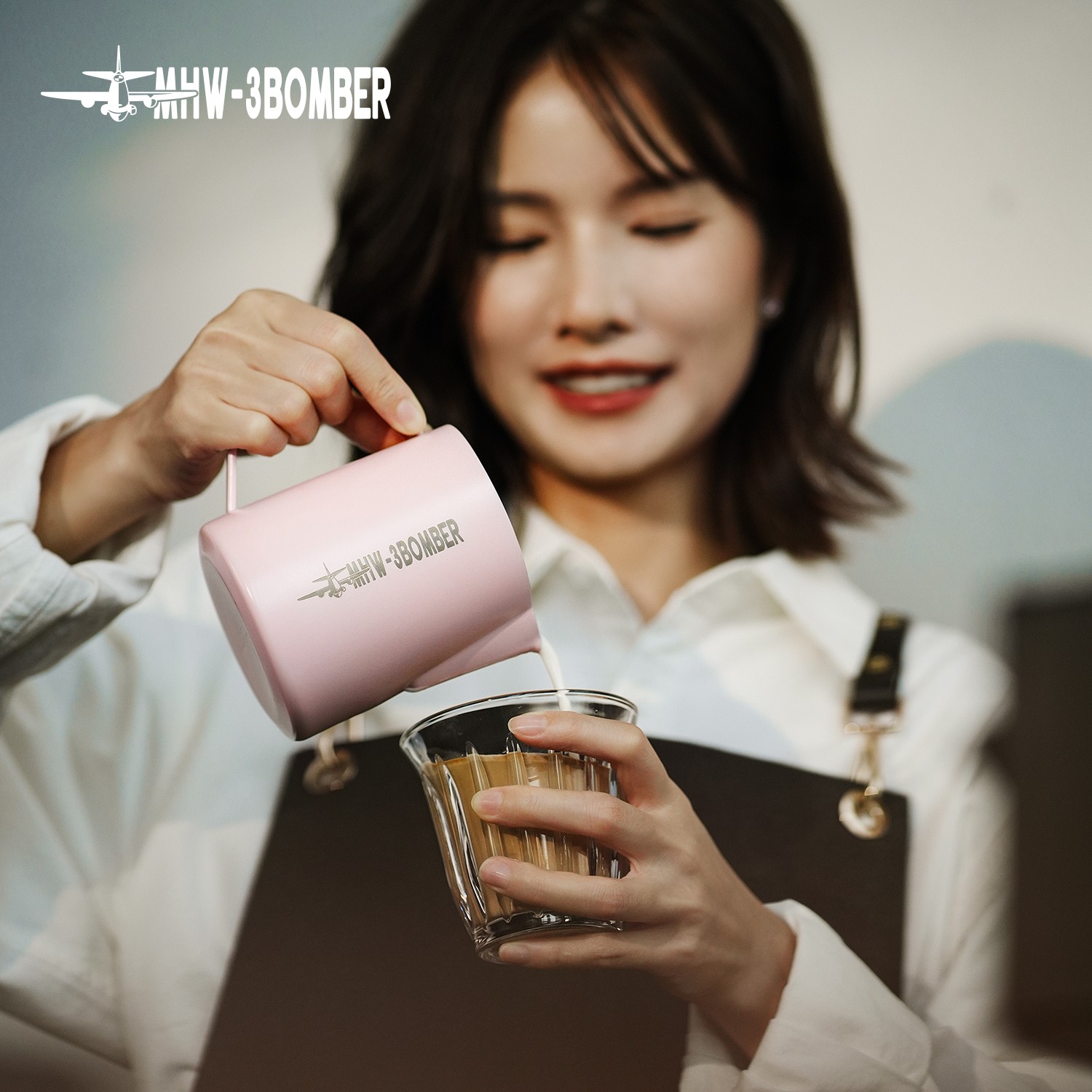 MHW-3BOMBER轰炸机拉花缸5.0 拉花专用咖啡杯不锈钢拉花杯打奶缸