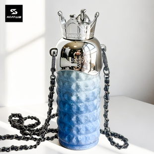 XCAT山猫2025新款 钛杯纯钛保温杯女高颜值大容量吸管水杯生日礼物