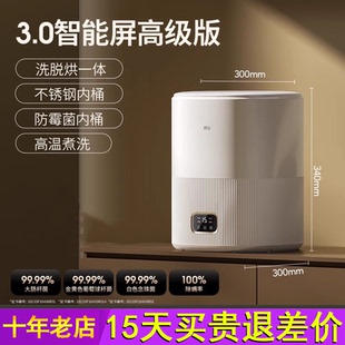 拜飞内衣洗衣机迷你全自动洗脱烘一体洗袜神器内裤 专用小型清洗机