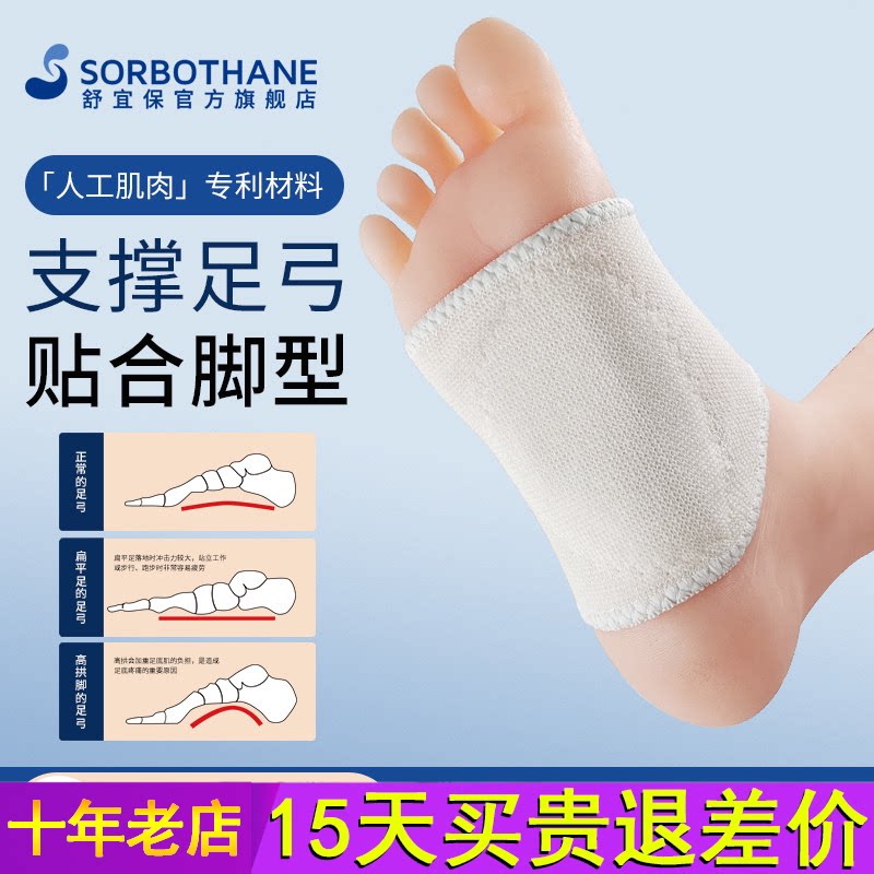 Sorbothane日本原装进口足弓垫支撑塌陷训练器扁平足鞋垫矫正横弓图片
