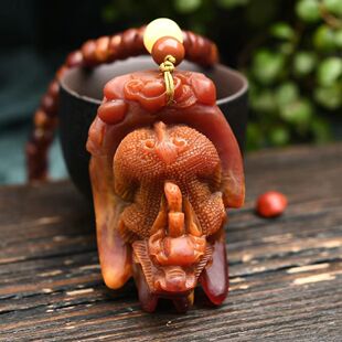 龙涎香手到财源滚滚来手把件车挂件吊坠摆件