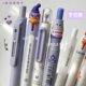 高颜值紫色 东米可爱按动中性笔组合学专用生考试速干黑笔刷题笔