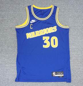 NIKE耐克 Swingman 库里勇士队SW复古热印速干球衣 DO9446-497