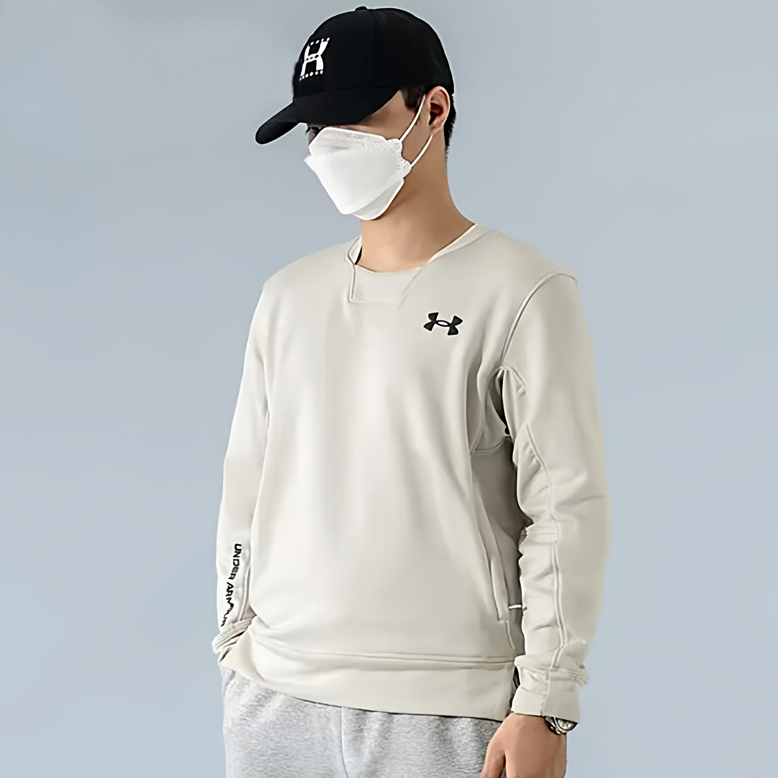 Under Armour安德玛 男子速干训练健身运动套头卫衣 1366262-001