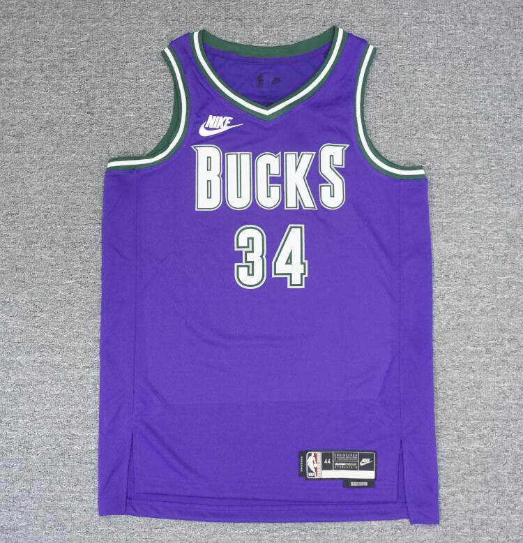 Nike/耐克 雄鹿字母哥速干NBA男子SWINGMAN热印球衣 DO9450-504