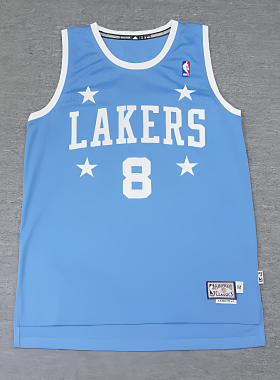 阿迪达斯NBA KOBE Bryant 科比8号复古四星刺绣球衣A46436-100