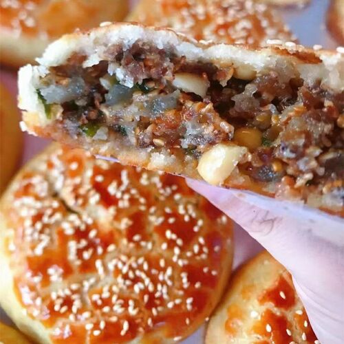 福建福安中秋月饼孟油酥香菇虾肉