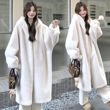 【】时尚气质连帽长款大衣毛球系2D111-A1092P220K335，女装皮草，2D111