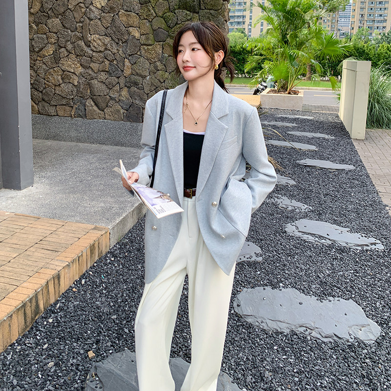【】蓝色休闲气质西装外套女2D111-A1031P165K228,女装西装,2D111