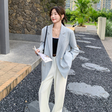 【】蓝色休闲气质西装外套女2D111-A1031P165K228，女装西装，2D111