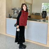 【】新中式风马甲三件套装2D111-B001P235K358，女装套装/套裙，2D111
