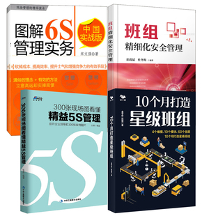 300张现场图看懂精益5S管理书籍 10个月打造班组4个维度10个模块60个主题班组精细化安全管理图解6S管理实务中国实战版 全4册