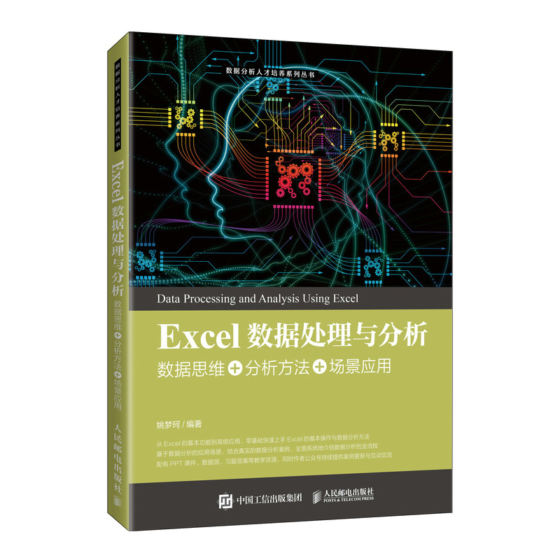 正版书籍 Excel数据处理与分析——数据思维+分析方法+场景应用姚梦珂普通高等院校财经类统计类专业数据分析基础课程配套视频讲解