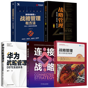 战略管理建立持续竞争连接战略战略管理新思维新架构新方法第2版 全5册 姚建明战略管理有方法华为战略管理法DSTE实战体系书籍