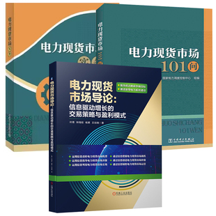 电力现货市场实务电力现货市场101问电力现货市场导论：信息驱动增长 交易策略与盈利模式 电力现货市场 全3册 13出版