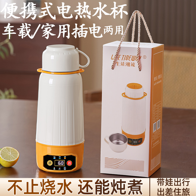 烧水杯车载家用两用便携电热水杯