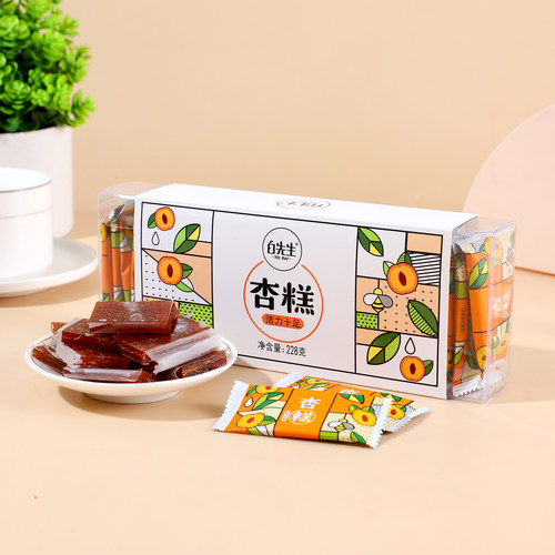 白先生大同特产杏糕228g/盒 休闲酸甜果糕 独立包装开袋即食小吃