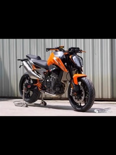KTM DUKE790改装升高脚踏 省力离合 刹车牛角 发动机护盖 护工