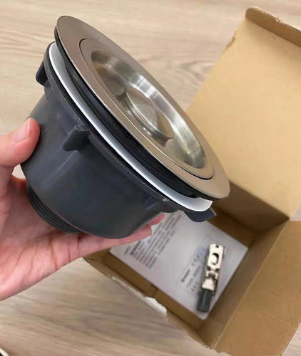 moen摩恩厨房洗菜盆水槽下水带篮落水器SB46提笼 盖子大口径14cm