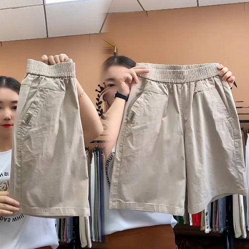 高腰休闲短裤百搭显瘦五分裤