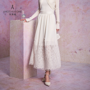 ANOTHER ONE安那迪独特设计感半身裙今年流行爆款大摆裙显瘦长裙