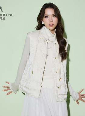 ANOTHER ONE安那迪保暖羽绒马甲新中式国风设计外套简约百搭上衣