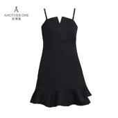 ANOTHER ONE安那迪不规则连衣裙女高级感气质时尚 显瘦百搭吊带裙