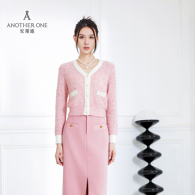 Anotherone小香风毛衣甜美可爱
