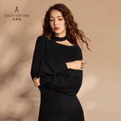 ANOTHERONE高级感圆领针织衫