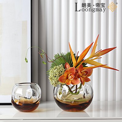 透明玻璃花瓶客厅现代简约