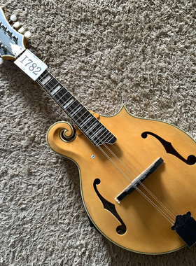 安吉利克 D'Angelico 电箱曼陀铃吉他云杉虎纹枫木全单板库存微瑕