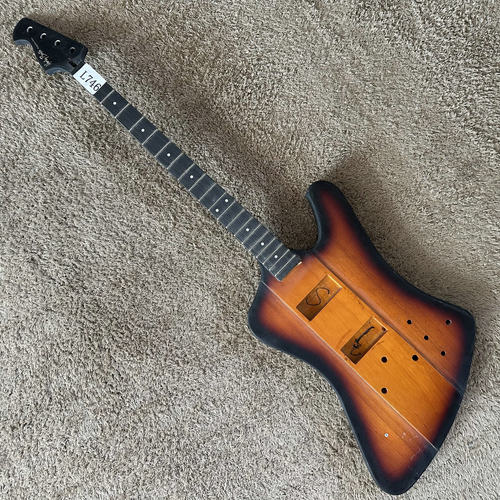 Harley Benton HB 4弦 雷鸟电贝司贝斯BASS 日落色半成品无配件