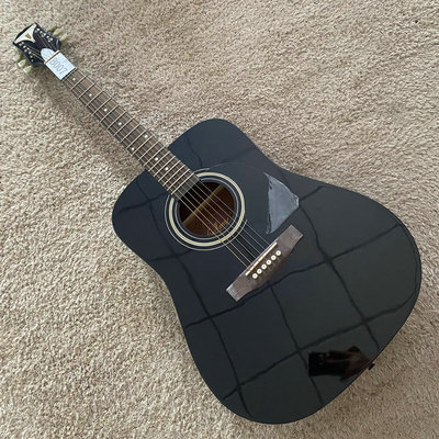 EPI 改标款 PRO云杉桃花心木原声民谣木吉他合板 41寸初学黑色