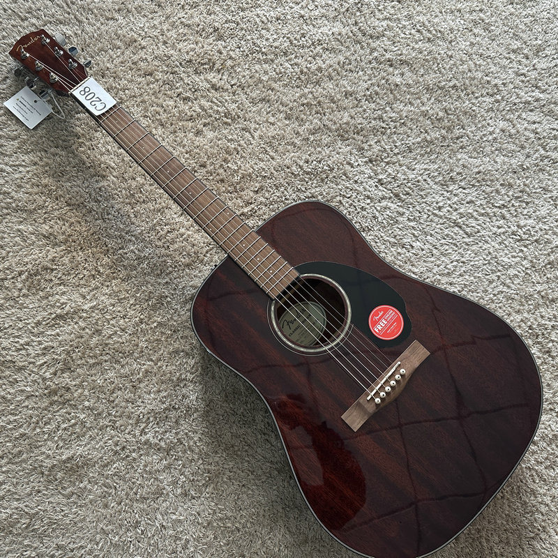 Fender芬达 CD60S 41英寸桃花芯民谣木吉他面单板库存原木色微瑕