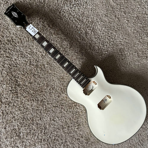库存 Harley Benton 枫木贴面LP 电吉他白色半成品DIY未完成微瑕