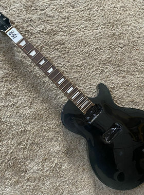 库存清仓 Harley Benton  LP DIY电吉他 半成品 黑色 瑕疵无配件