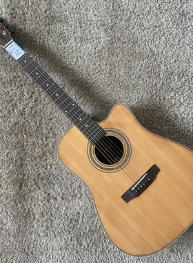 佐乐 Zoller 41寸云杉玫瑰木民谣木吉他全单板实木库存原木色微瑕