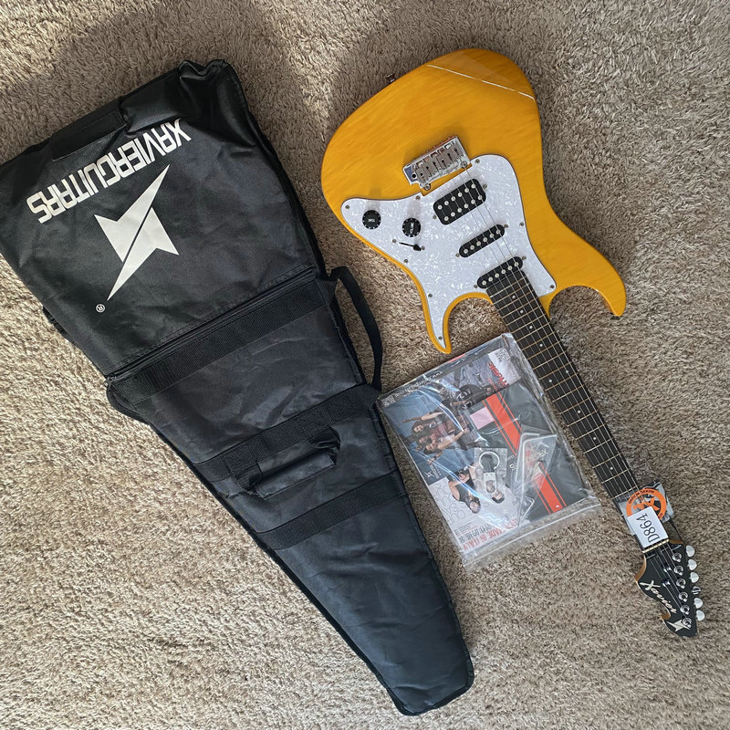 库存 Xavier 塞维尔电吉他 枫木虎纹威尔金森小双摇 单单双送包