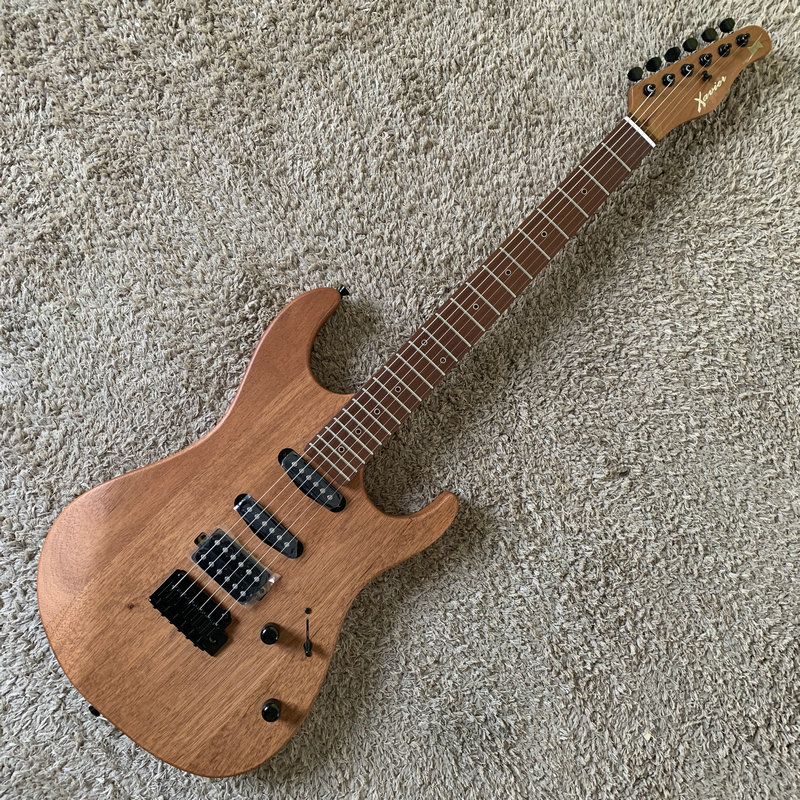 Xavier 塞维尔电吉他小双摇单单双拾音器 非洲桃花芯 烤枫木琴颈